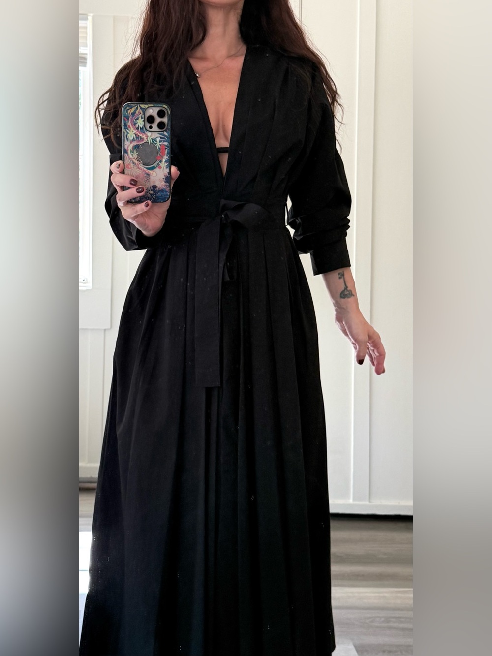 Zara Black Cotton Dress XS – Never Worn